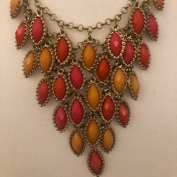 🦚 Ombré Statement Necklace - Picture 2 of 6